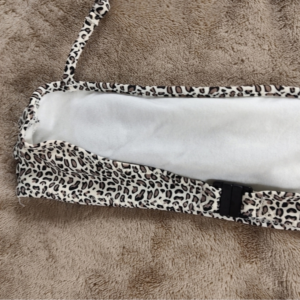 Zara Accessories Girls Leopard Print Bikini Top - Picture 5 of 7